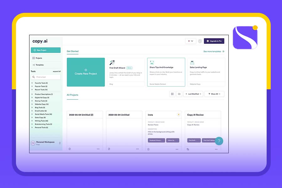 هوش مصنوعی Copy.ai